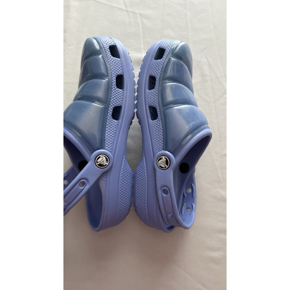 Crocs Women's Neo Puff Light Blue EUC Men 4 Women 6 Water Resistant Vented Shoes - Picture 3 of 6
